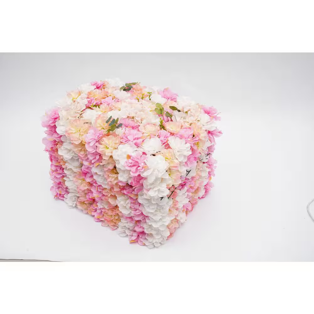 12-Pieces 23.62 In. X 15.74 In. Artificial Silk Hydrangea Dahlia Flowering Plant