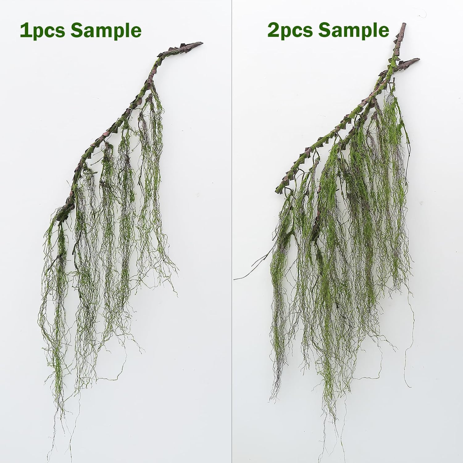 63Inch Curly Faux Weeping Willow Tree Branches Hanging Moss Halloween Decor | Ar