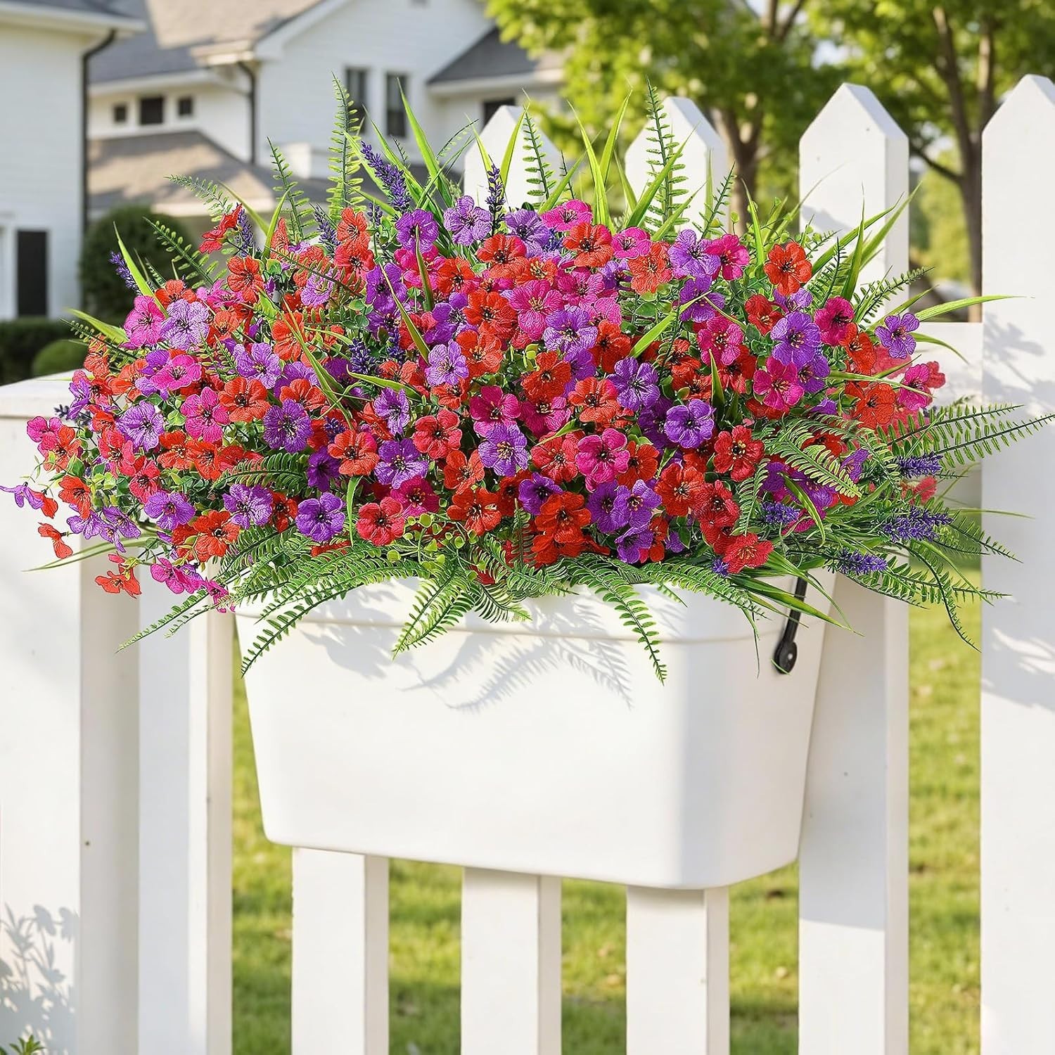 Spring 24 Bundles Faux Plants – Luxurious UV Resistant Decor for -Round Use