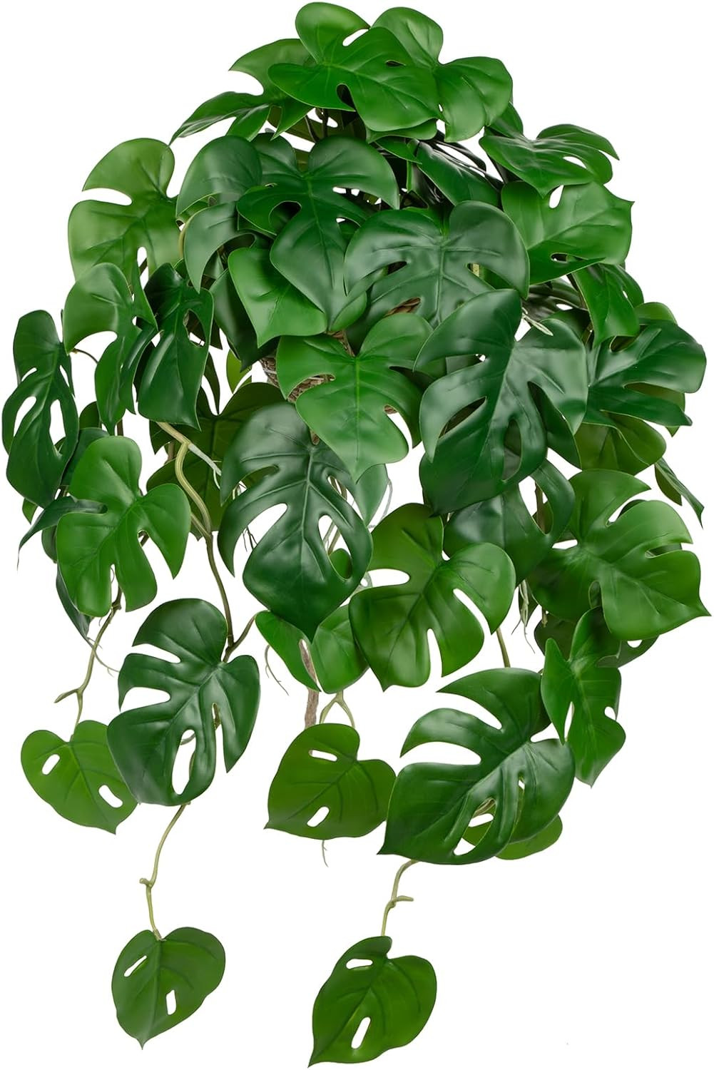 Large Fake Hanging Plants in Pot for Indoor & Outdoor, Long Artificial Hanging M