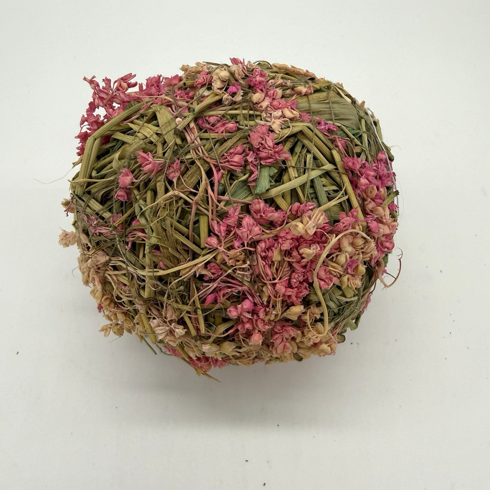 SET OF 3 DECORATIVE PINK FLORAL SEED BALLS