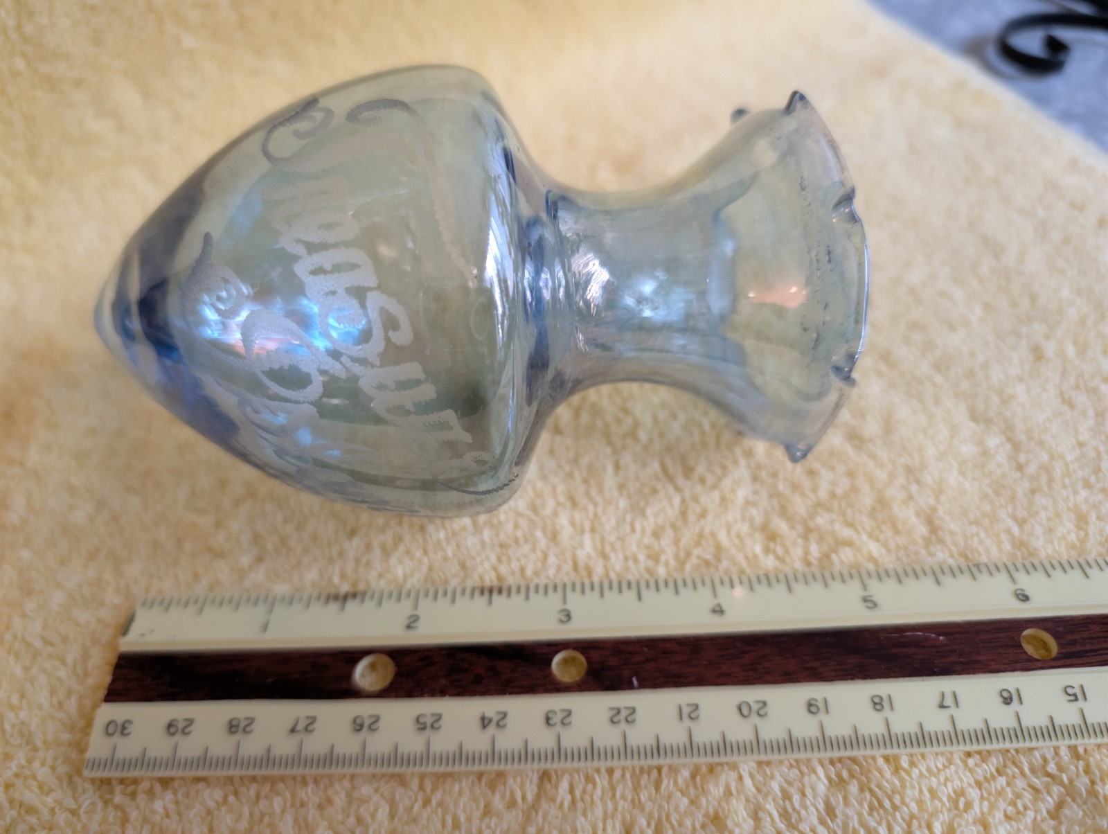 VINTAGE Treasure Island SF CA Wall Sconce Propagation Planter Bulb Glass Vase