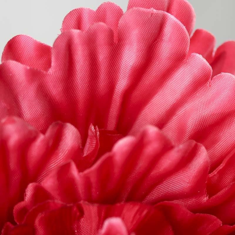 Set of 4 Poppin Pink Polyester Artificial Peony 28″ Floral Stems
