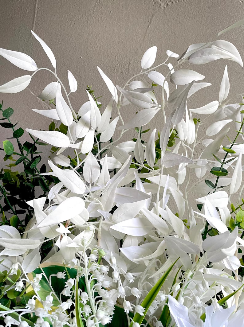 Fancy Tropical White Centerpiece Oasis Living Dining Room Decor Bedroom Accent