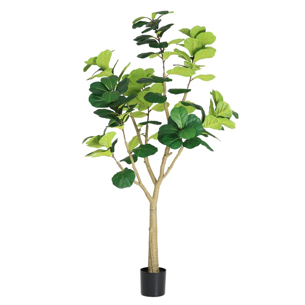 6ft Artificial Fiddle Leaf Fig Tree Faux Potted Plant Indoor Decor