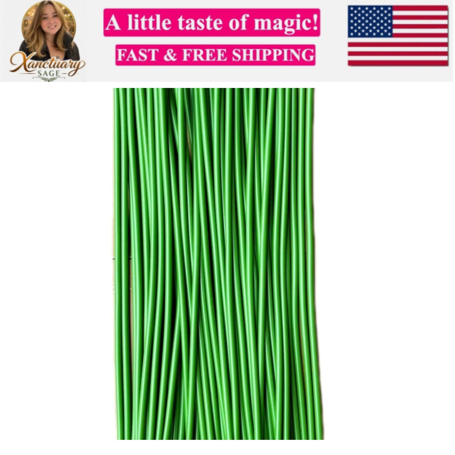 Green tubular flower stems wrap, used to thicken artificial flower stems, DIY…