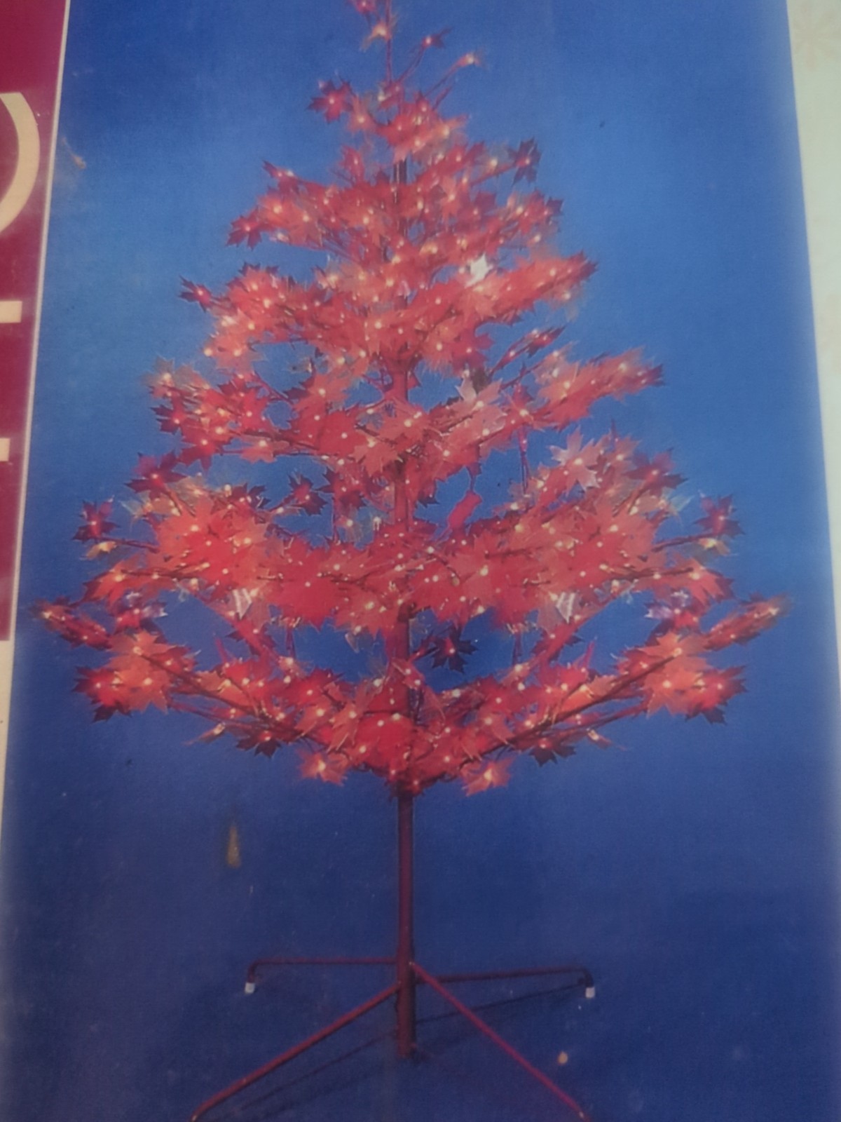 Mission Gallery Home 4-ft Lighted Maple Leaf Tree Thanksgiving Grateful Canada
