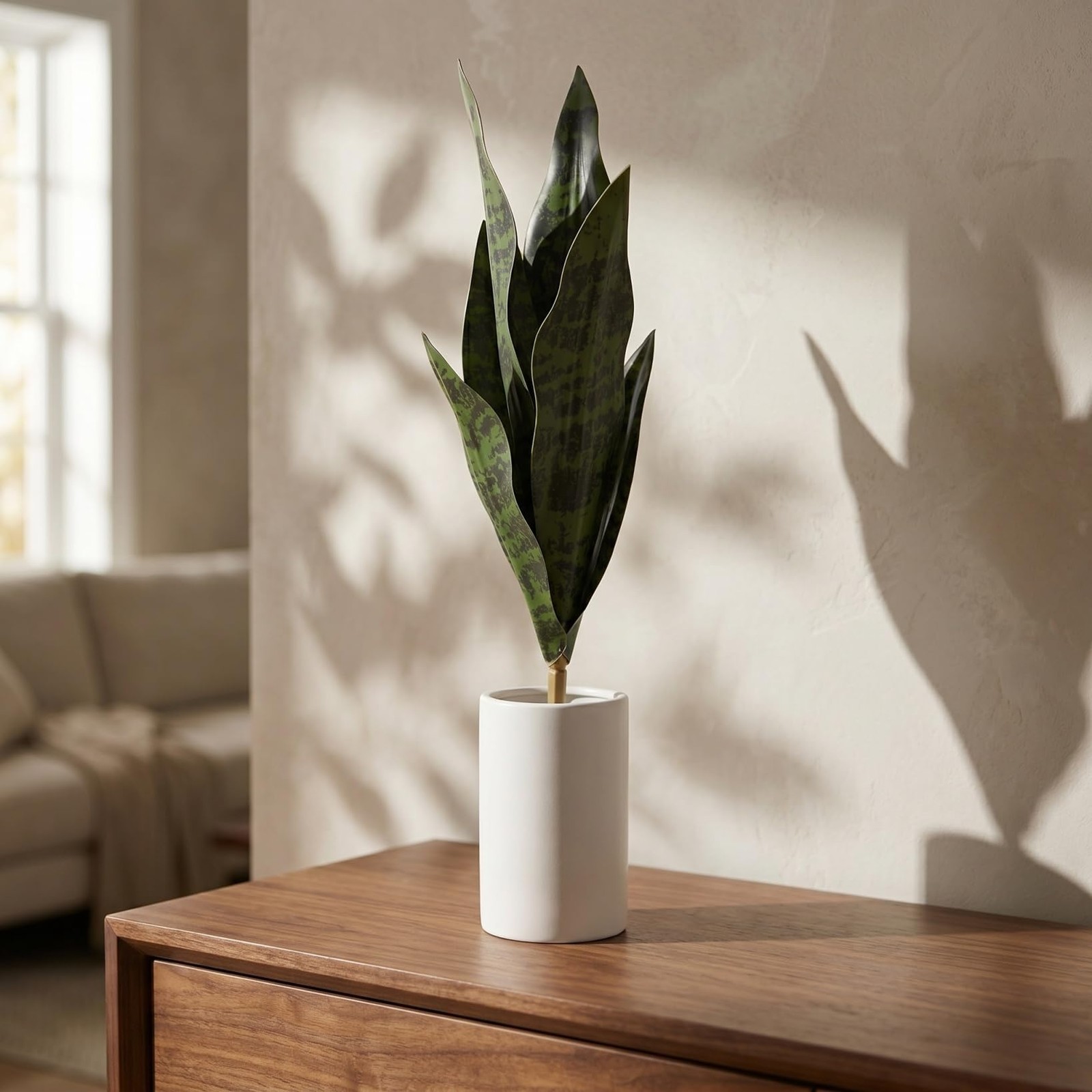 Artificial Sansevieria Plants Fake Snake Plant Faux Tropical Greenery Leaves …