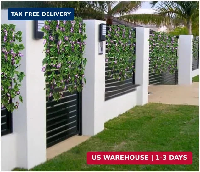 FERIAL Artificial Vines 15Feet Silk Flower Garland for Outdoors Purple Morning G