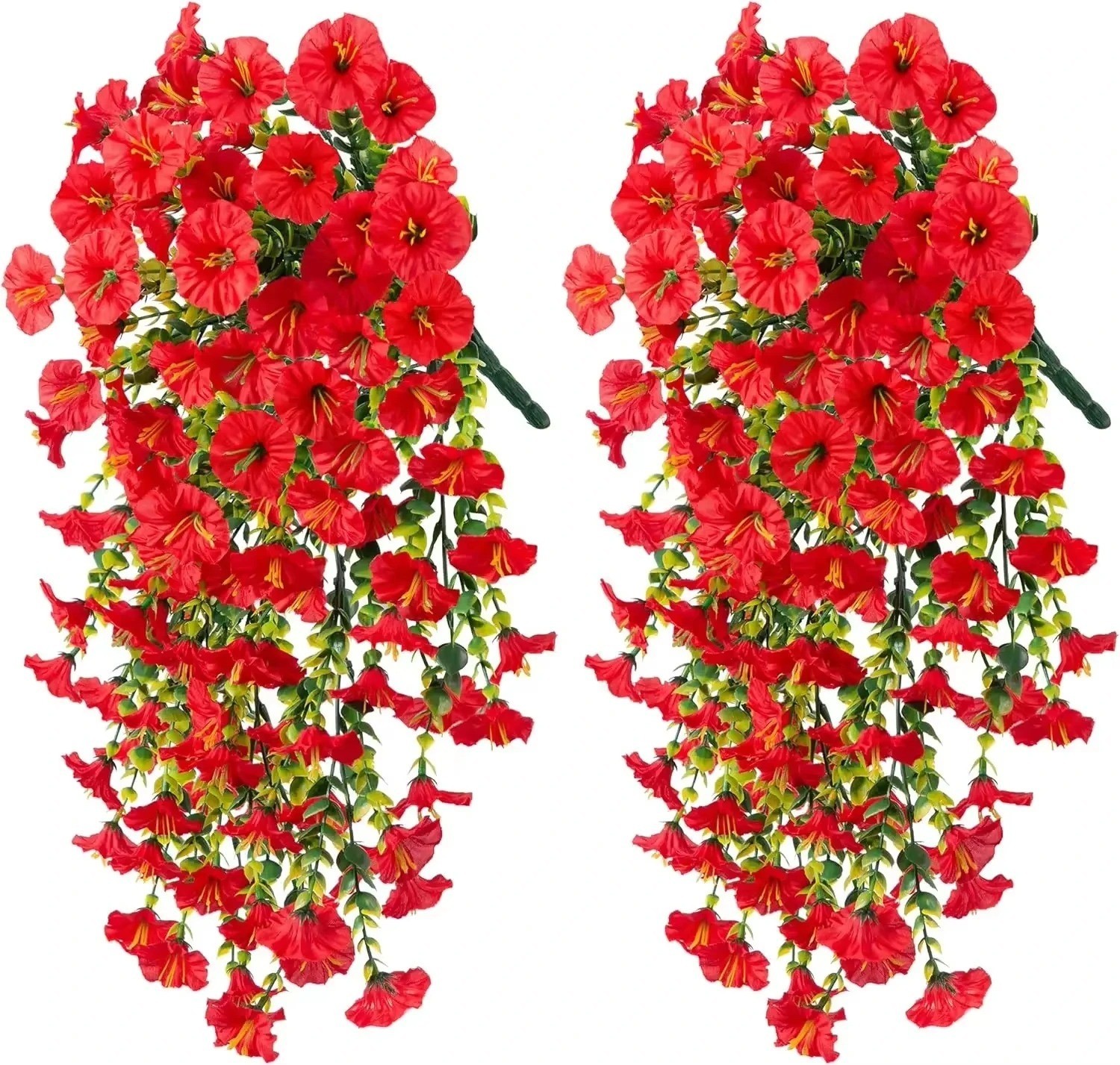 1/2Pcs Morning Glory Artificial Flower Vine Wedding Home Garden Decor