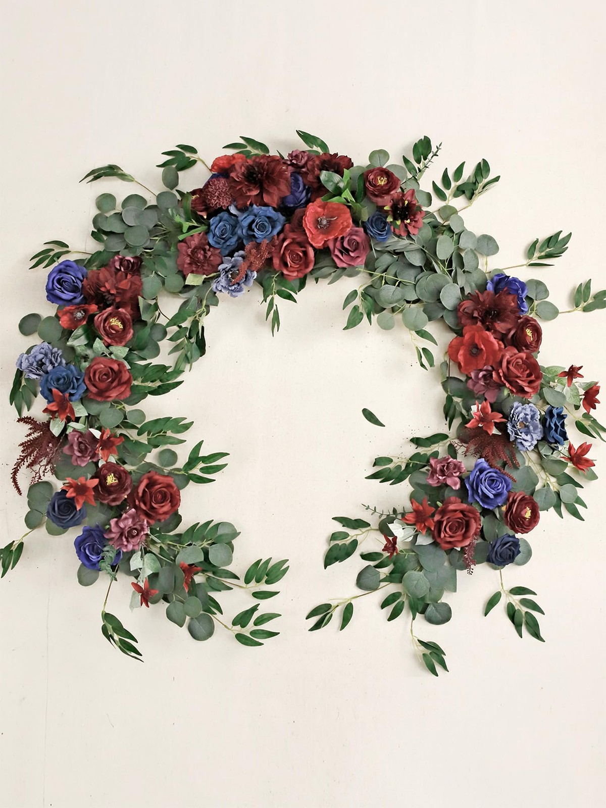 9FT Eucalyptus and Willow Leaf Garland,Artificial Flowers Fake Flower Peony R…