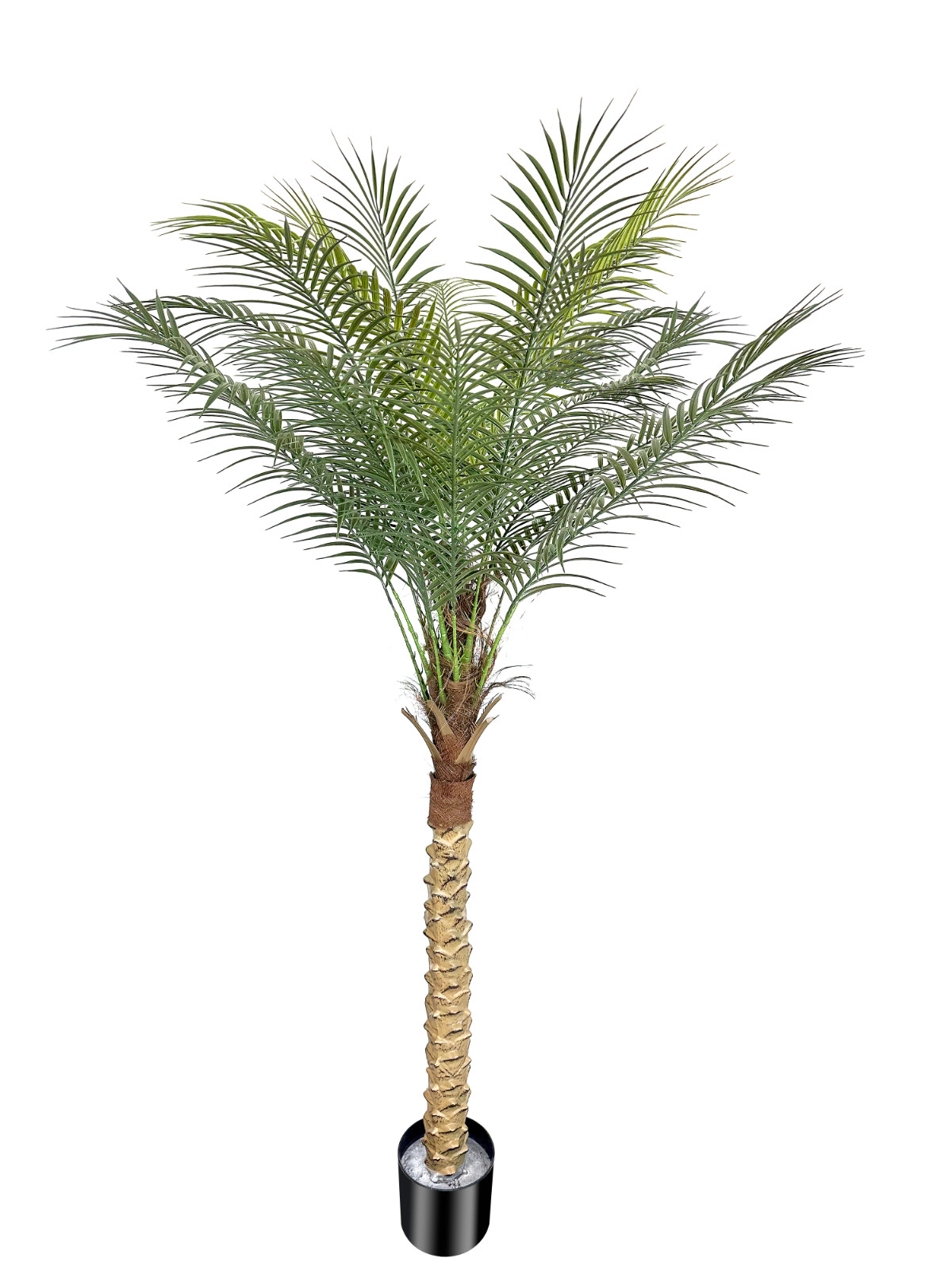 180 cm Tall Artificial Coconut Palm Tree 2 Pack Fake Green Decor Floor Plant