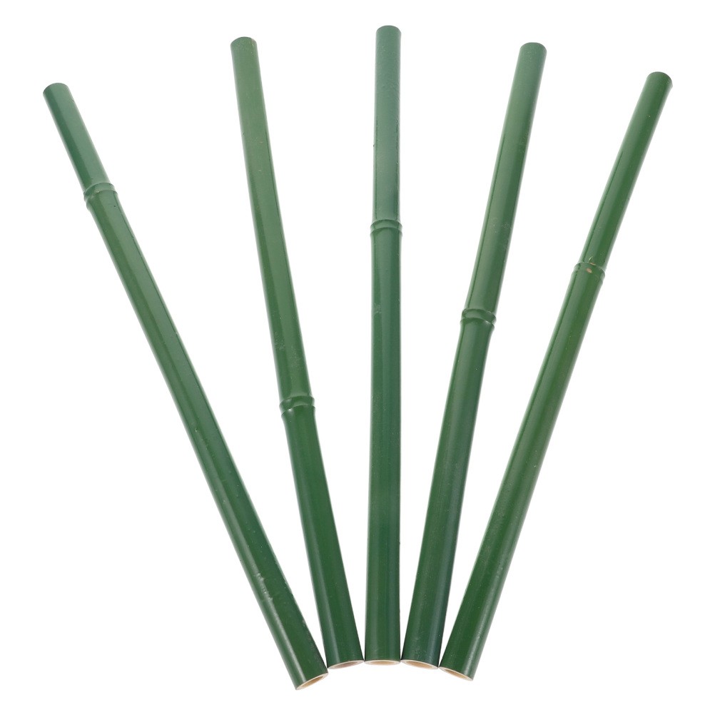 5 Pcs Artificial Bamboo Stakes Outdoor Faux Stems Fake for Indoor