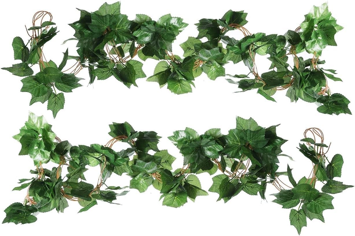 Reusable Artificial Grape Plant Garlands – 36 Leaves for Stunning Fall Display