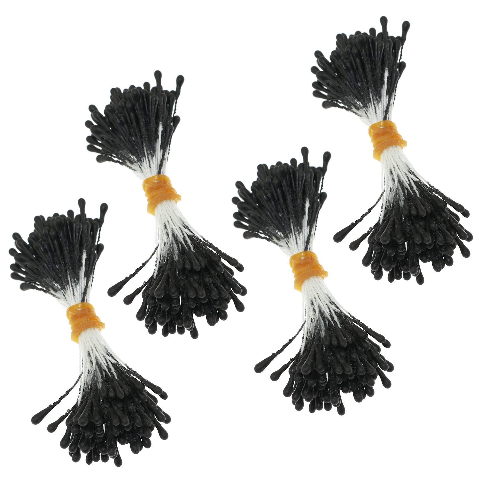 ~400 PCS Matte Black Artificial Pearlized Floral Stamen for Flower Making