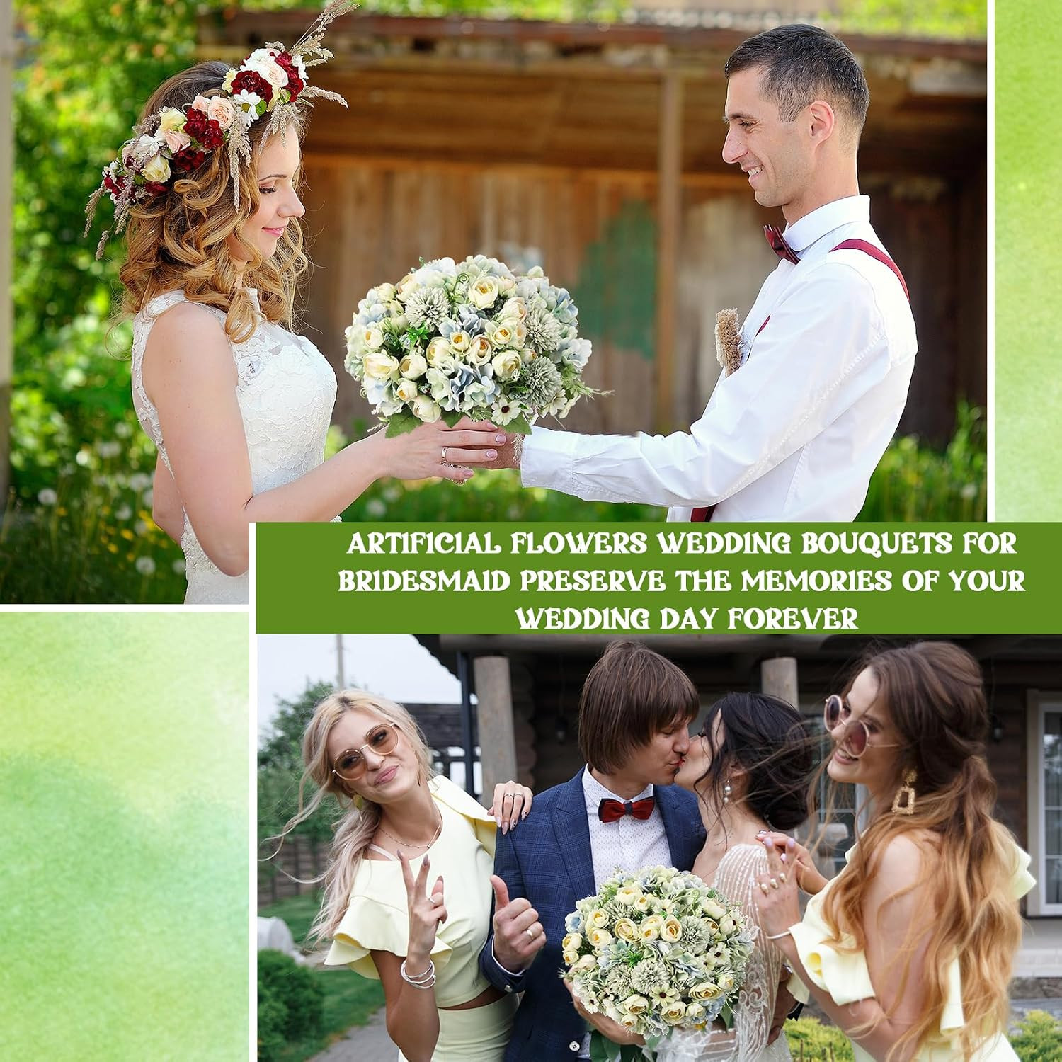 Elegant Peonies & Roses Silk Floral Bouquet for Wedding & Home Decor (12 Bundles