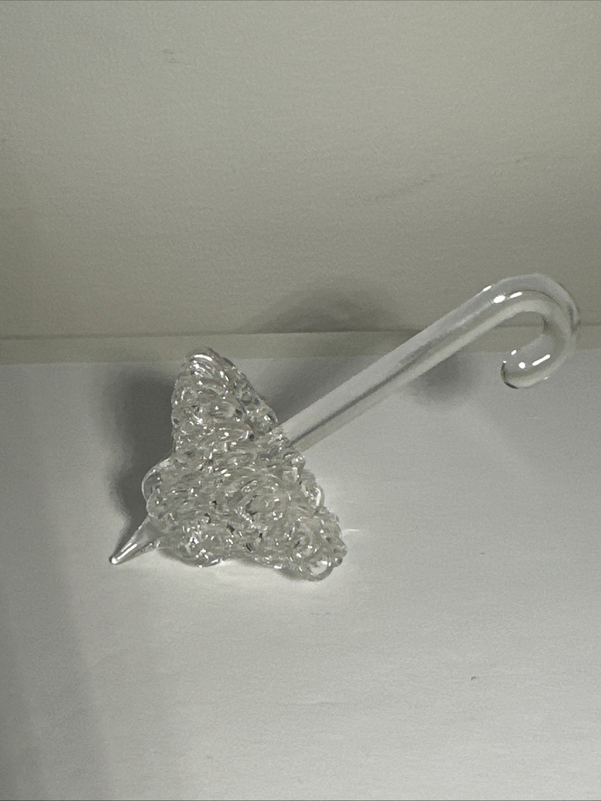 Crystal Umbrella Paperweight Figurine Desktop Tabletop 4.5”