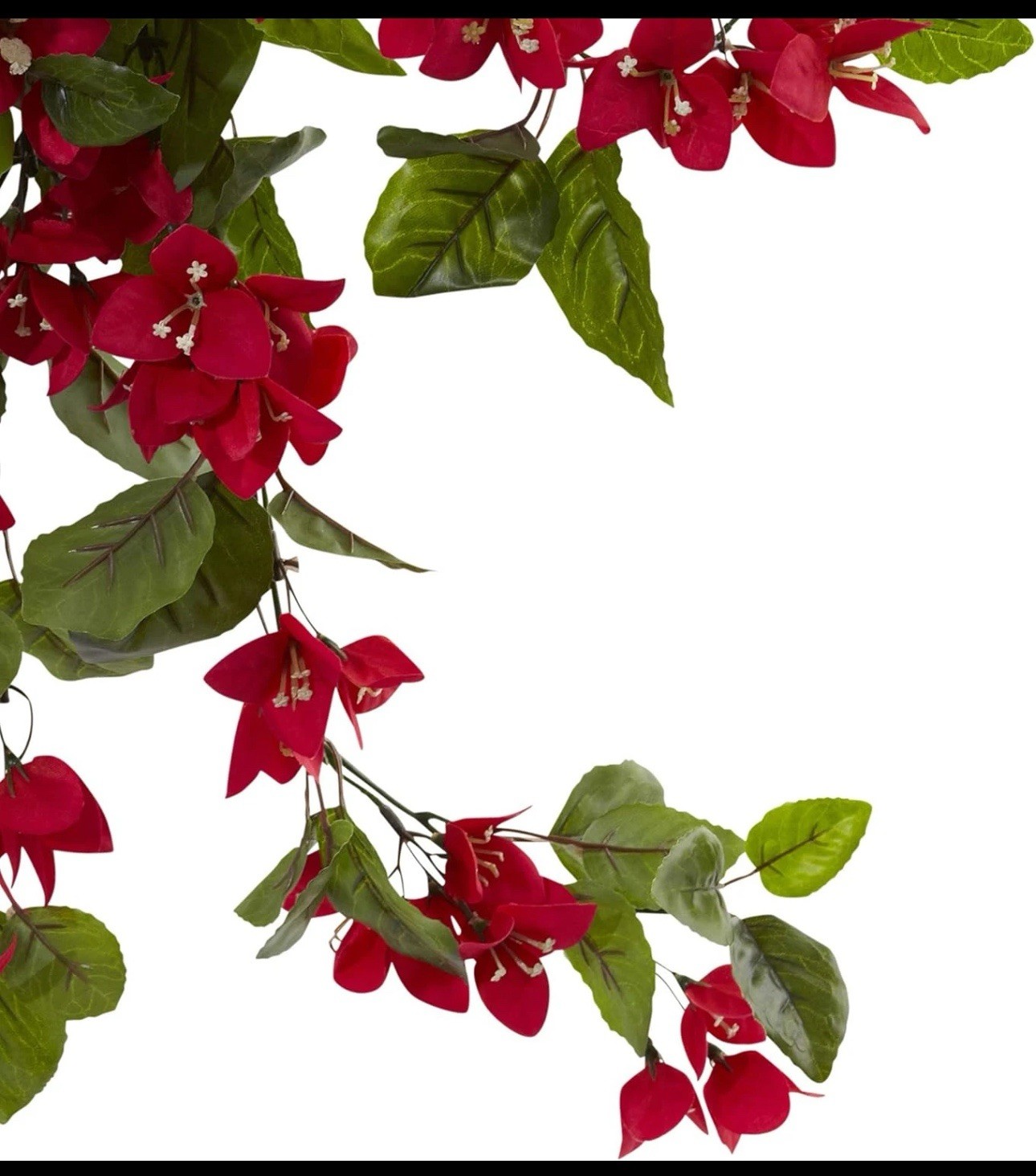 28” Bougainvillea Hanging Bush Artificial (Set of 2) UV Resistant (Indoor/Outdoo