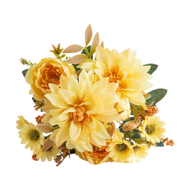 Artificial Flower Similated Silk Dahlia Decoration Bouquet Party DIY Accessories