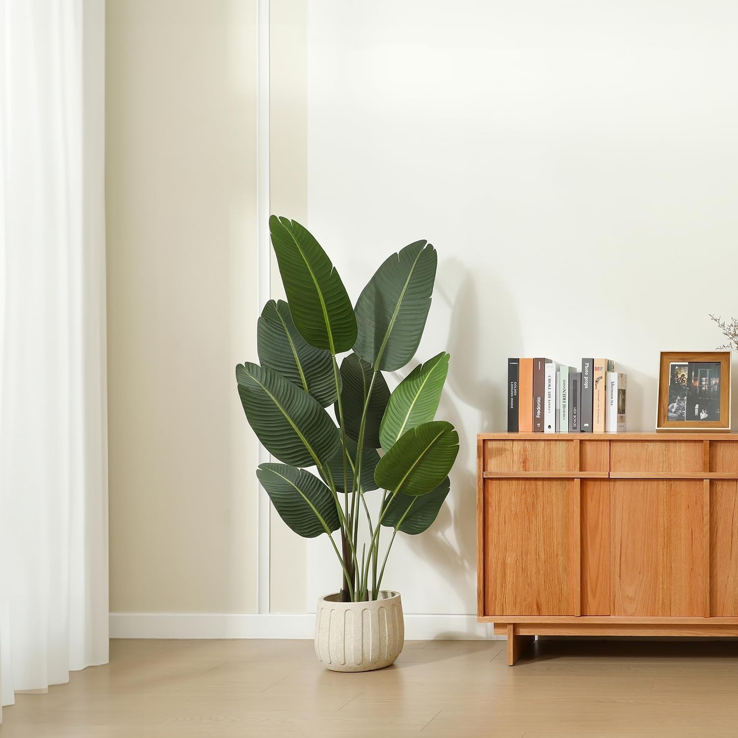 Artificial Bird of Paradise Plants in Basket
