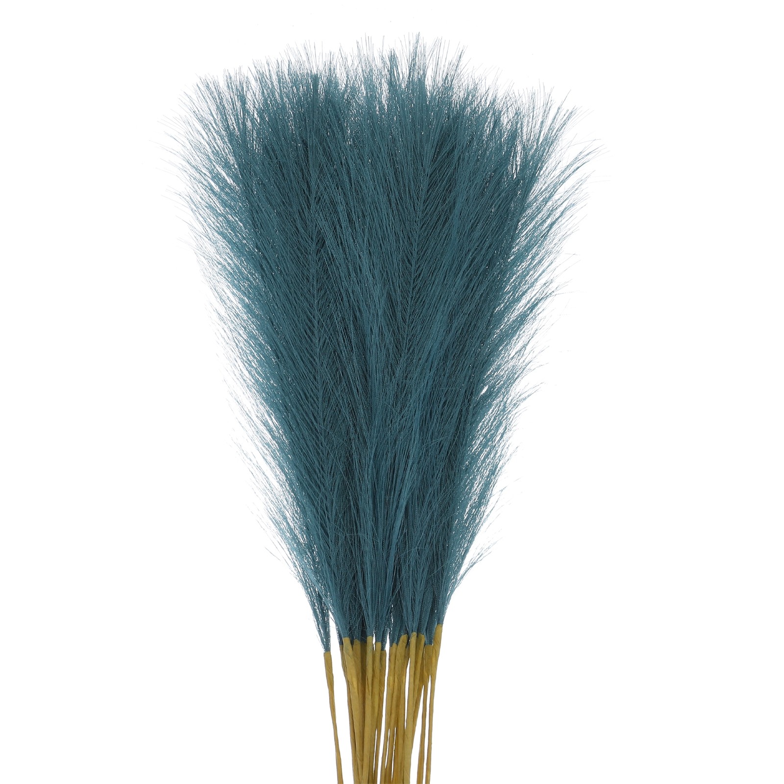 25Pcs Pampas Artificial Grass,21″ Fake Pampas for Wedding Decor Green Blue