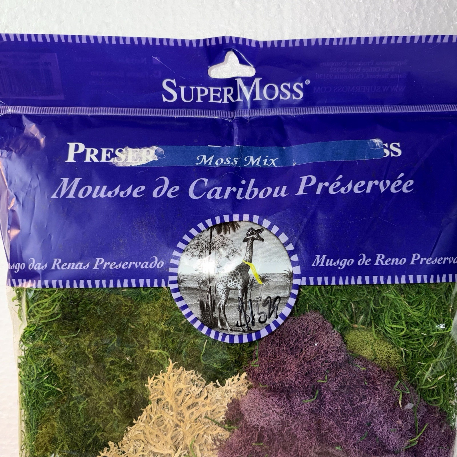 SuperMoss Preserved Moss Mix, Mixed Colors Color Enhanced Crafting
