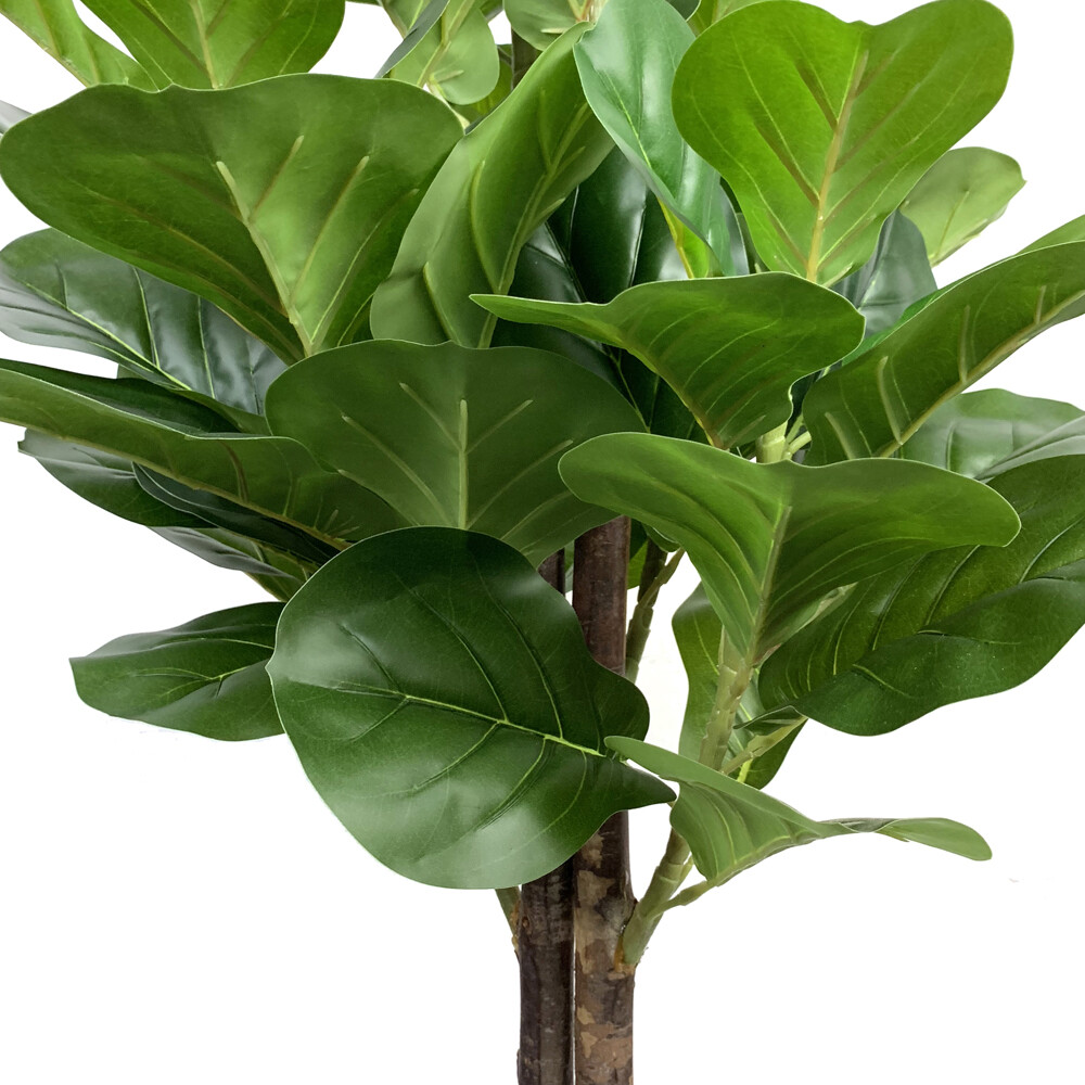 Solid Wood Cloth Silk Flower 4ft Green Indoor and Outdoor Universal B