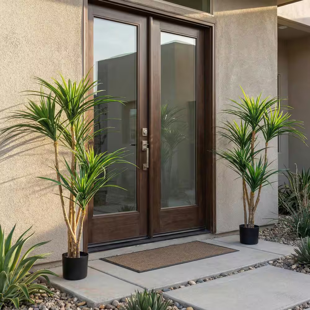 51 In. Green Artificial Yucca Trees (Set of 2)