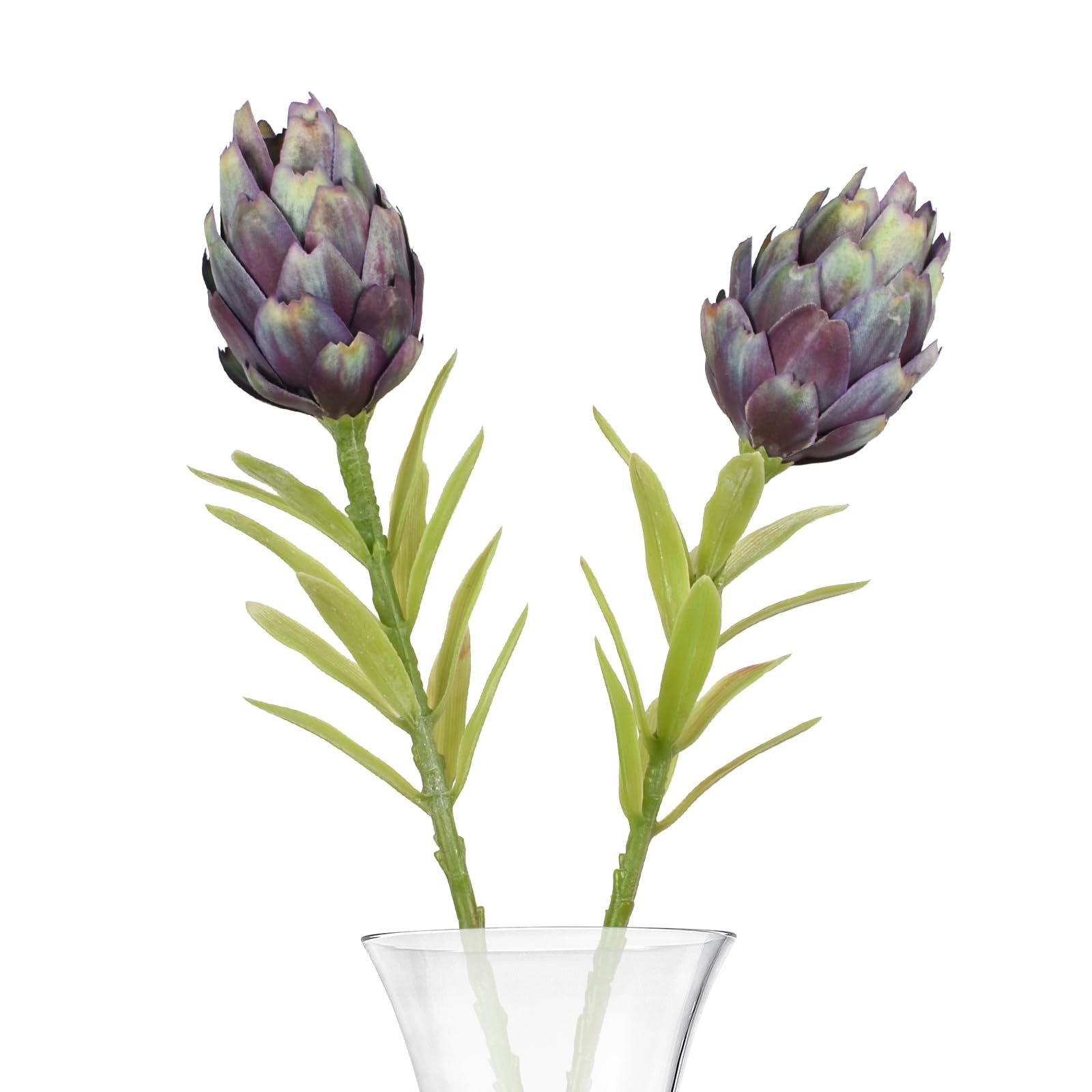 Artificial Artichokes Flowers, 2 Pcs 22″ Fake Artichokes Stems for DIY Craft …