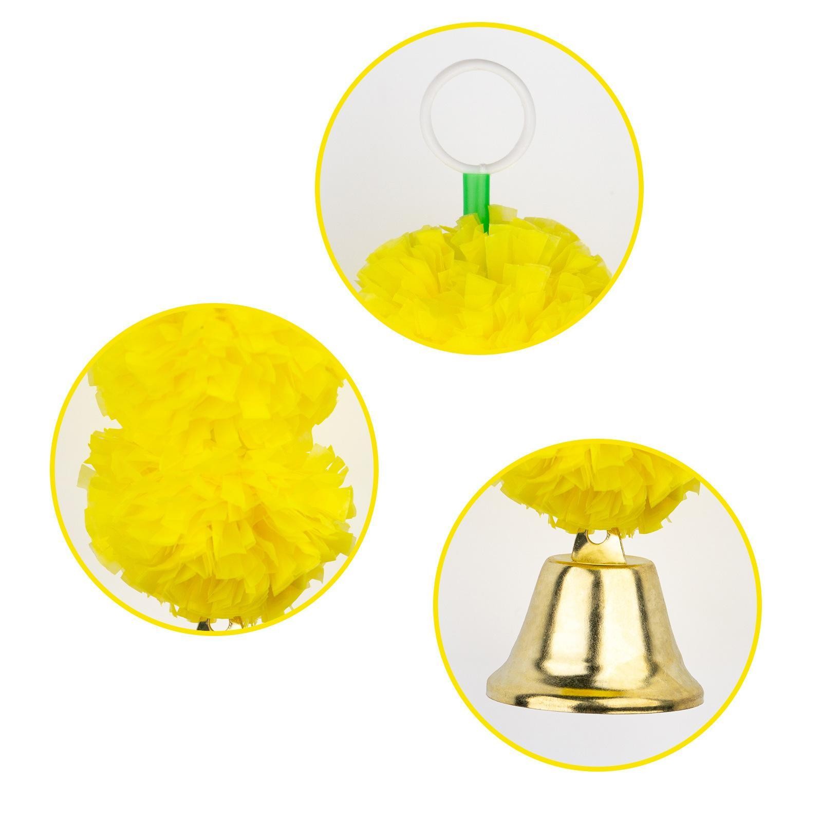 5 Pieces Marigold Garland with Bell 115cm/45.28inch Artificial Marigold Flowers