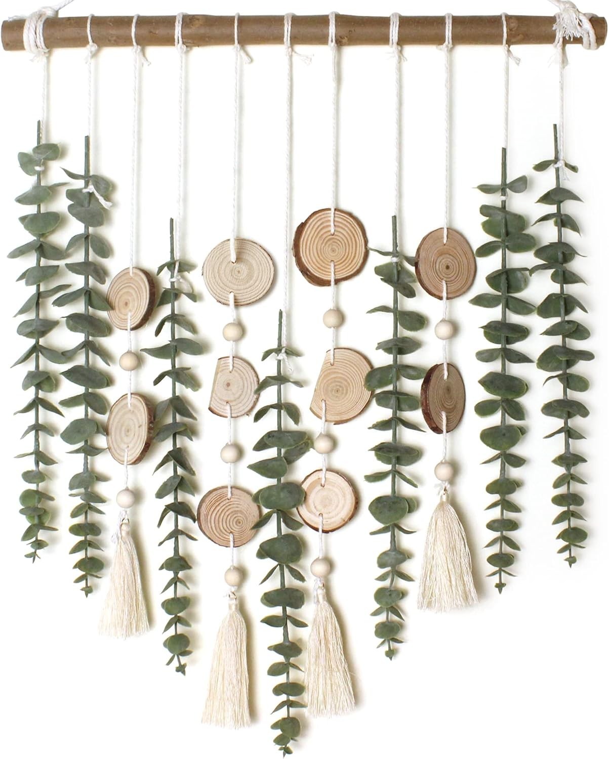 Artificial Eucalyptus Wall Decor Fake Greenery Leaves Stems Wall Hanging Plan…