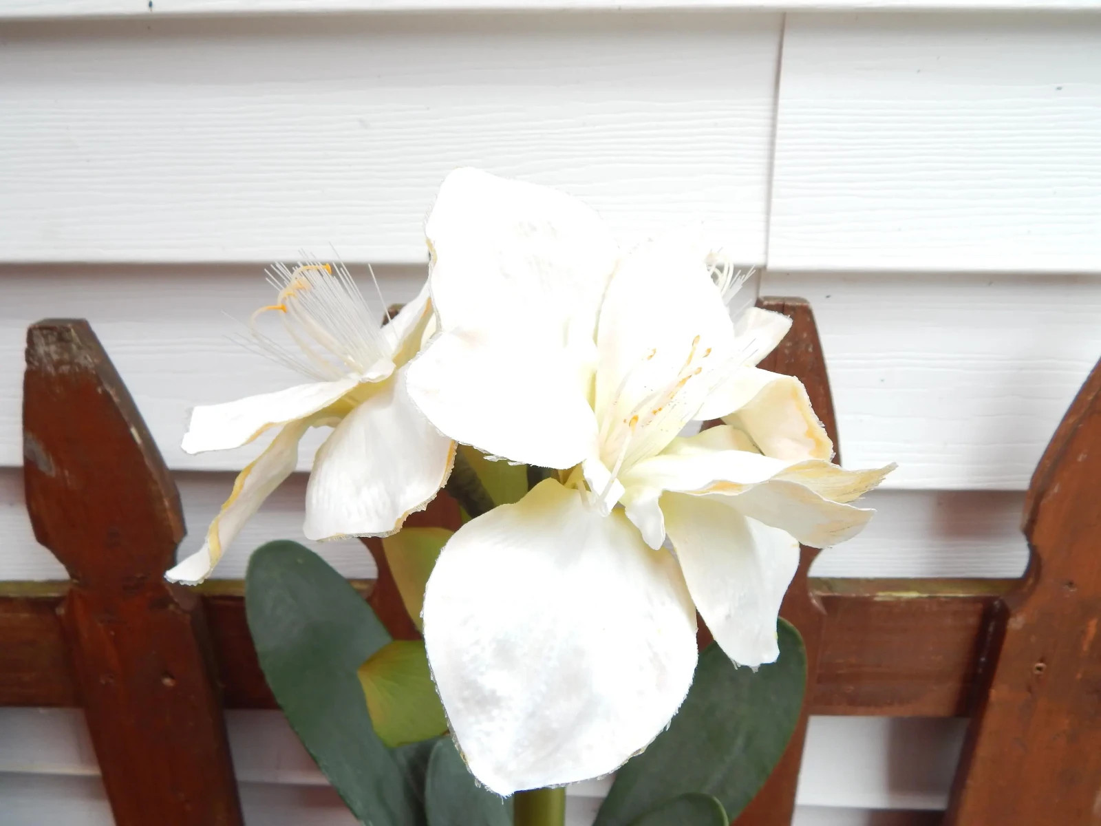 Vintage Fiber Optic Flower in Pot Orchid Decor Holiday **************