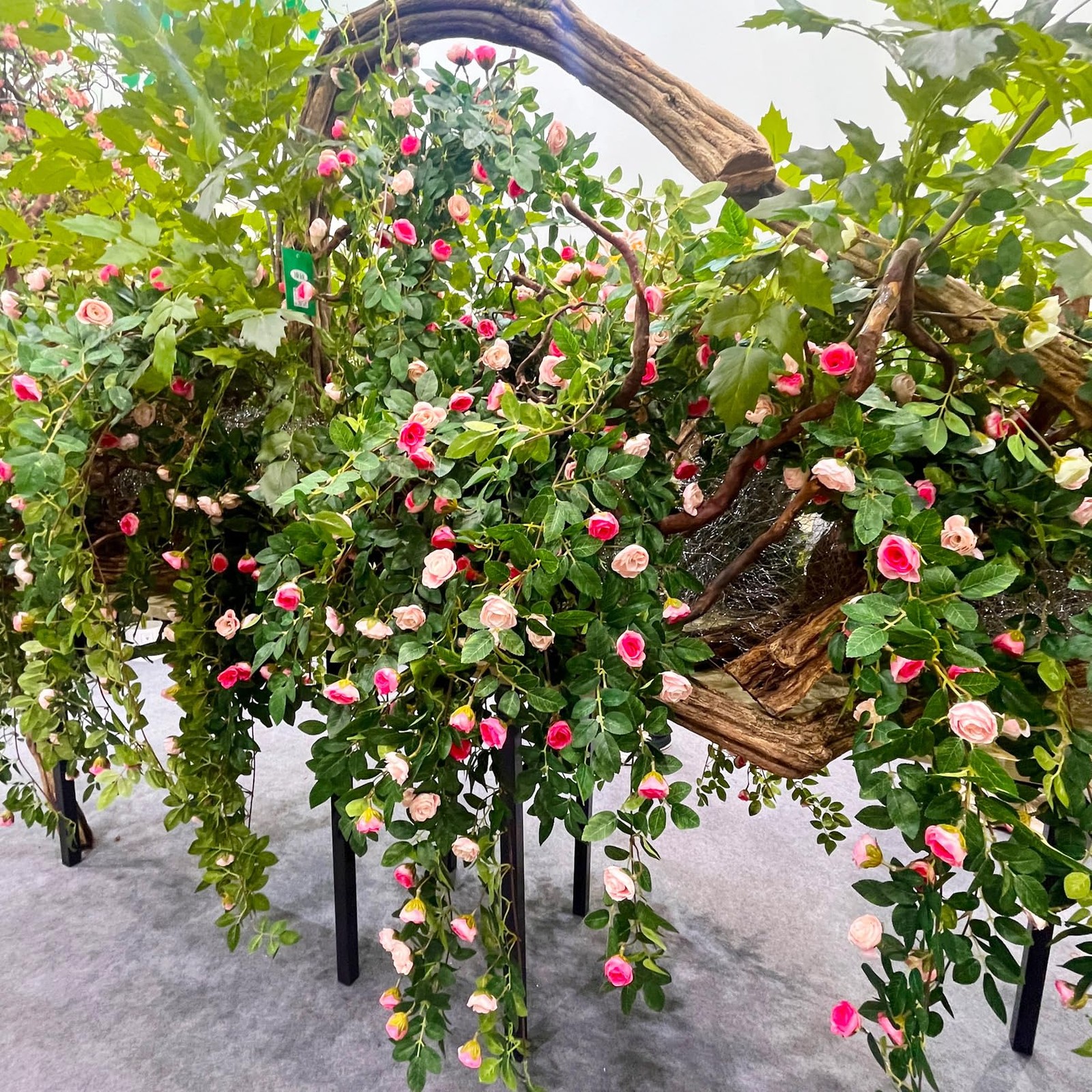 2PCS x 6FT Bendable Rose Vine Hanging Flower Garland Wildflower Floral Garlan…