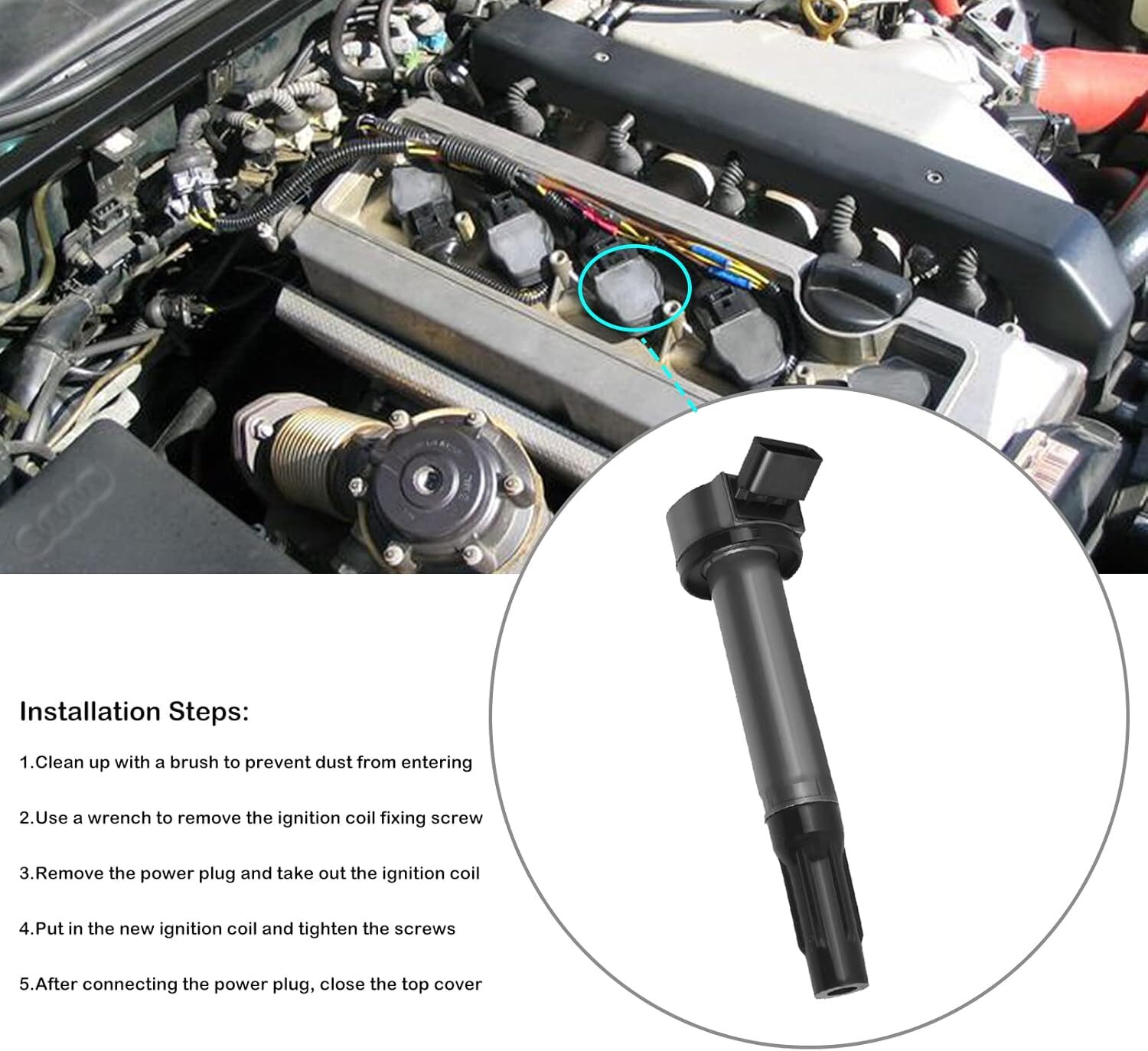 Set of 6 Ignition Coil Packs for 3.5L 2008 2009 2010 2012 2013 2014 2015 2016.