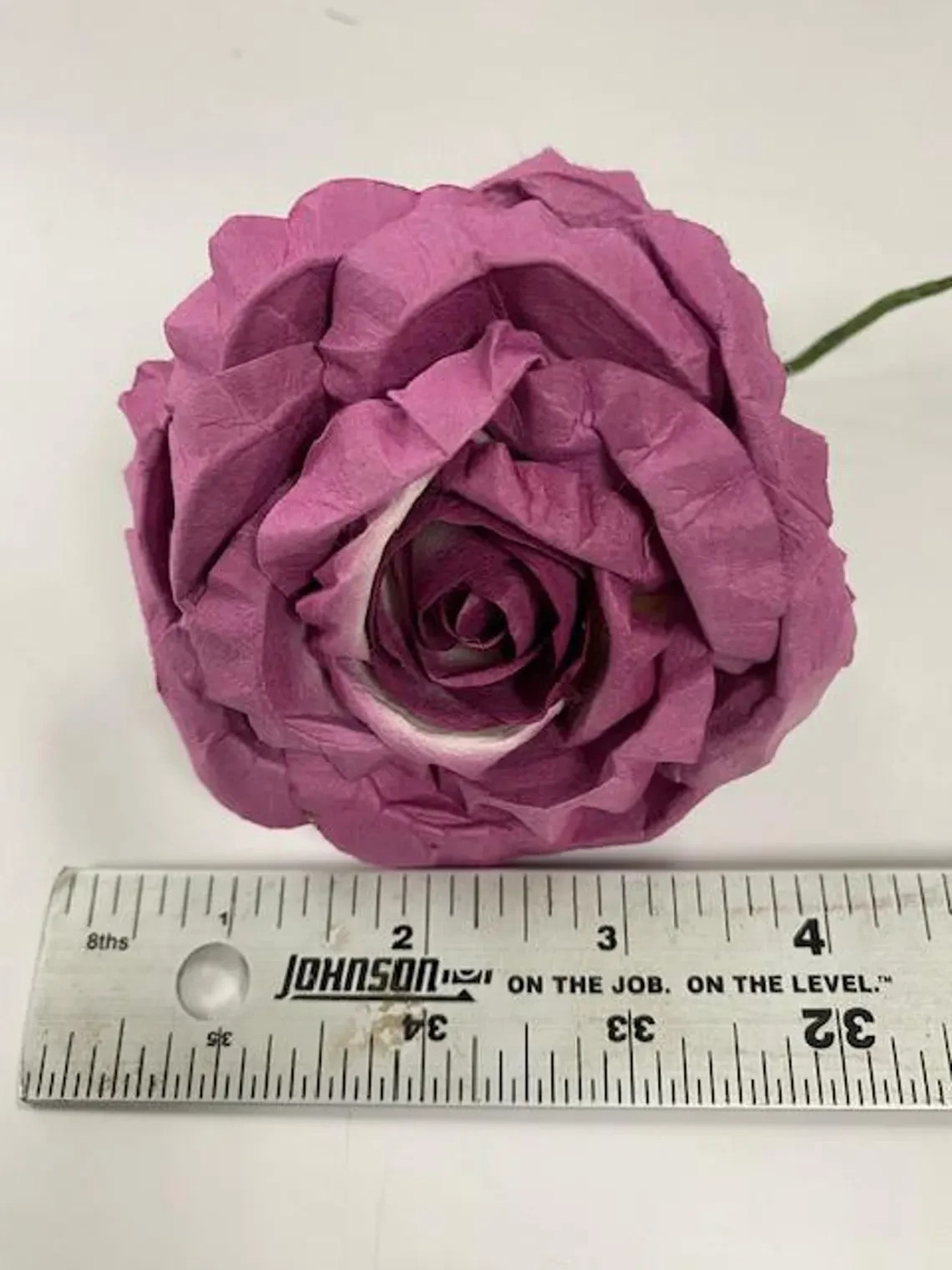 Vintage Mauve Faux French Roses – bag of 6