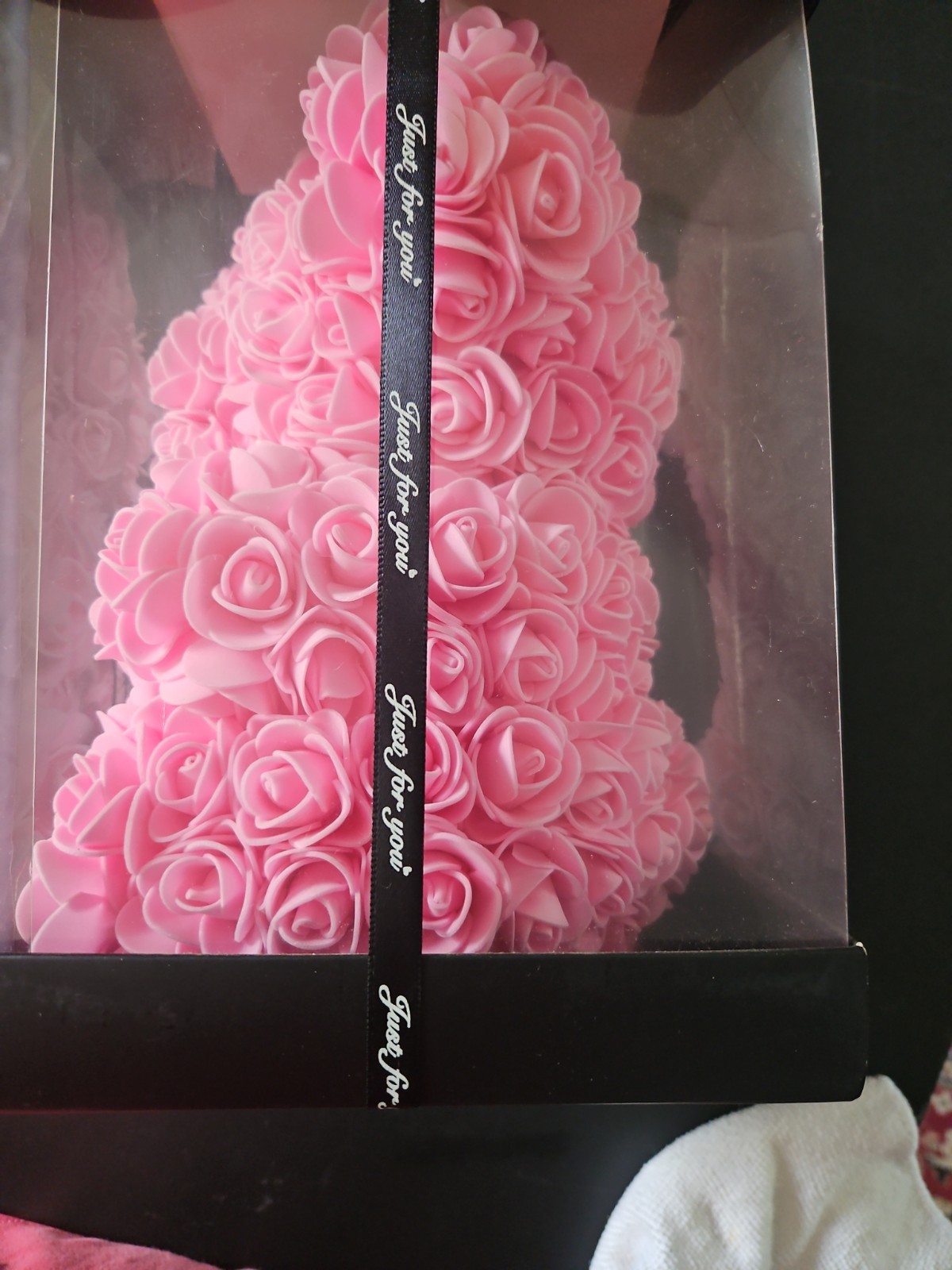 EE Rose Bear Flower Bear with Box Rose Teddy Bear Gifts for Her.