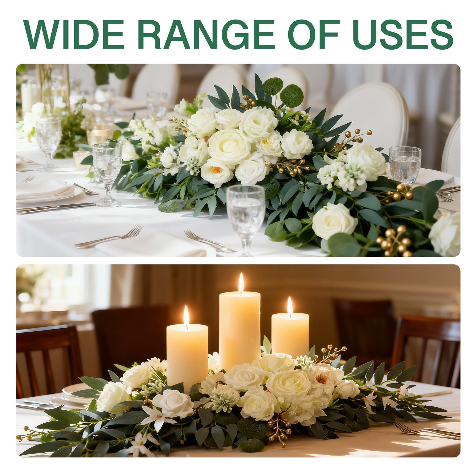 Wedding Arch Flowers (2pack),Flower Arch Stand,Flower Garland,for Wedding Out…