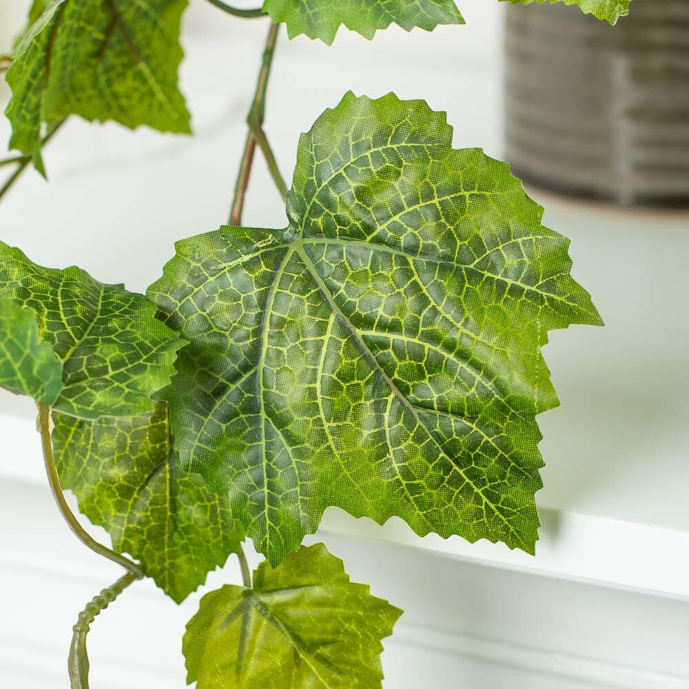 39″ Real Touch Lifelike Artificial Green Grape Leaf Bush