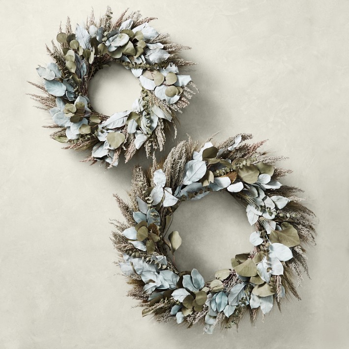 Painted Salal and Eucalyptus Wreath-Williams Sonoma|41784