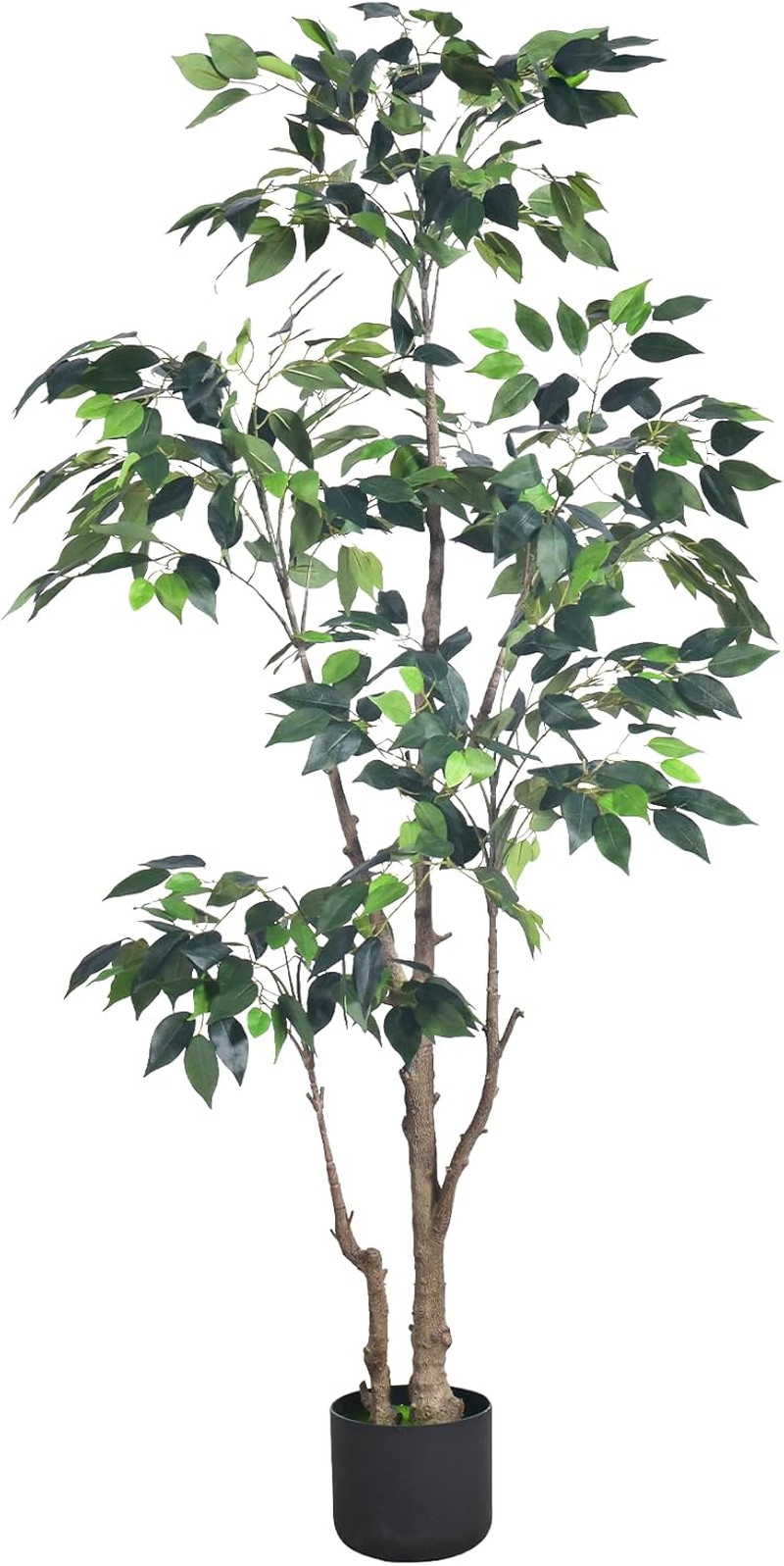 5Ft Lifelike Artificial Ficus Tree for Home, Office, and Garden Decor