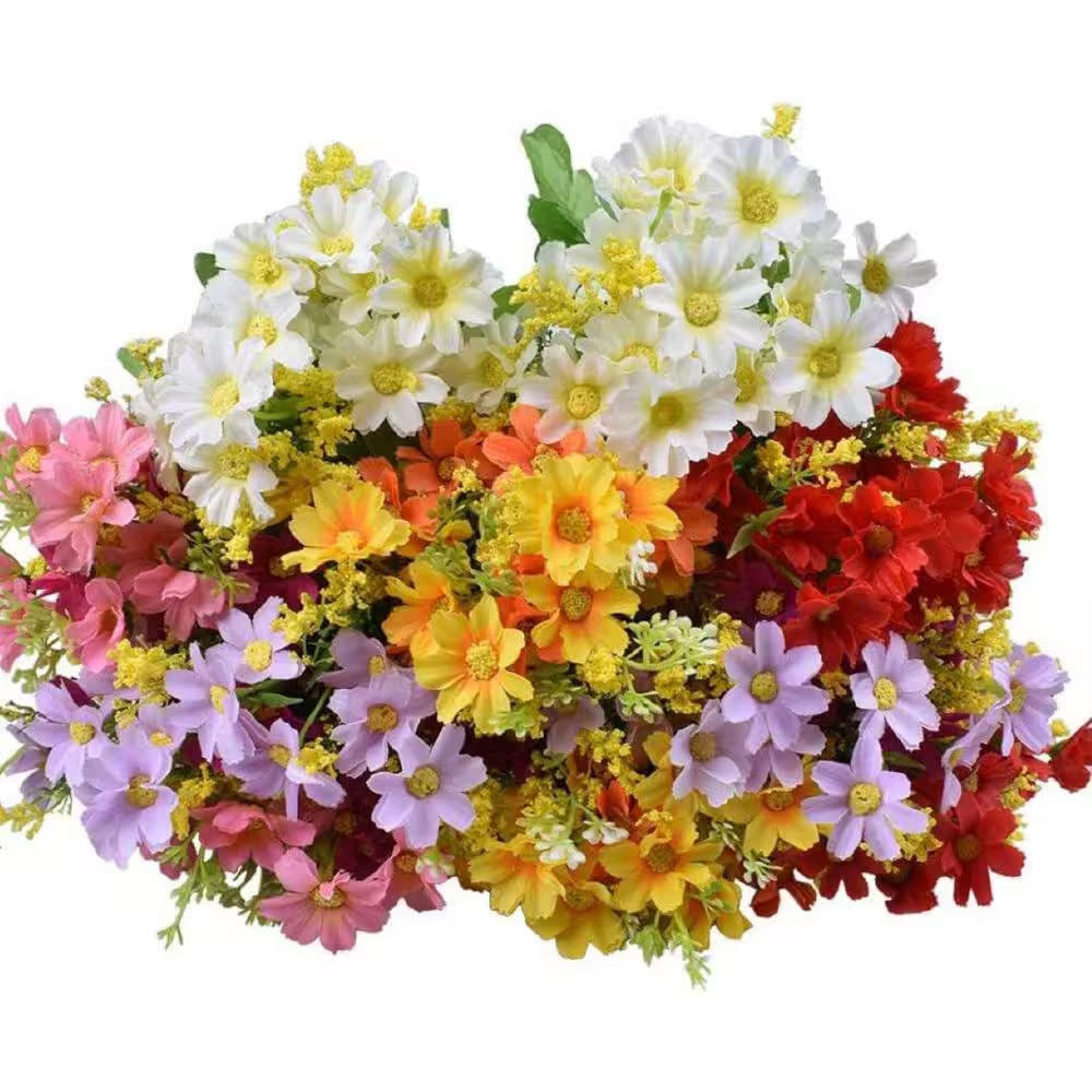 10.00 in Assorted Colors Indoor Artificial Daisy Flower Bouquets