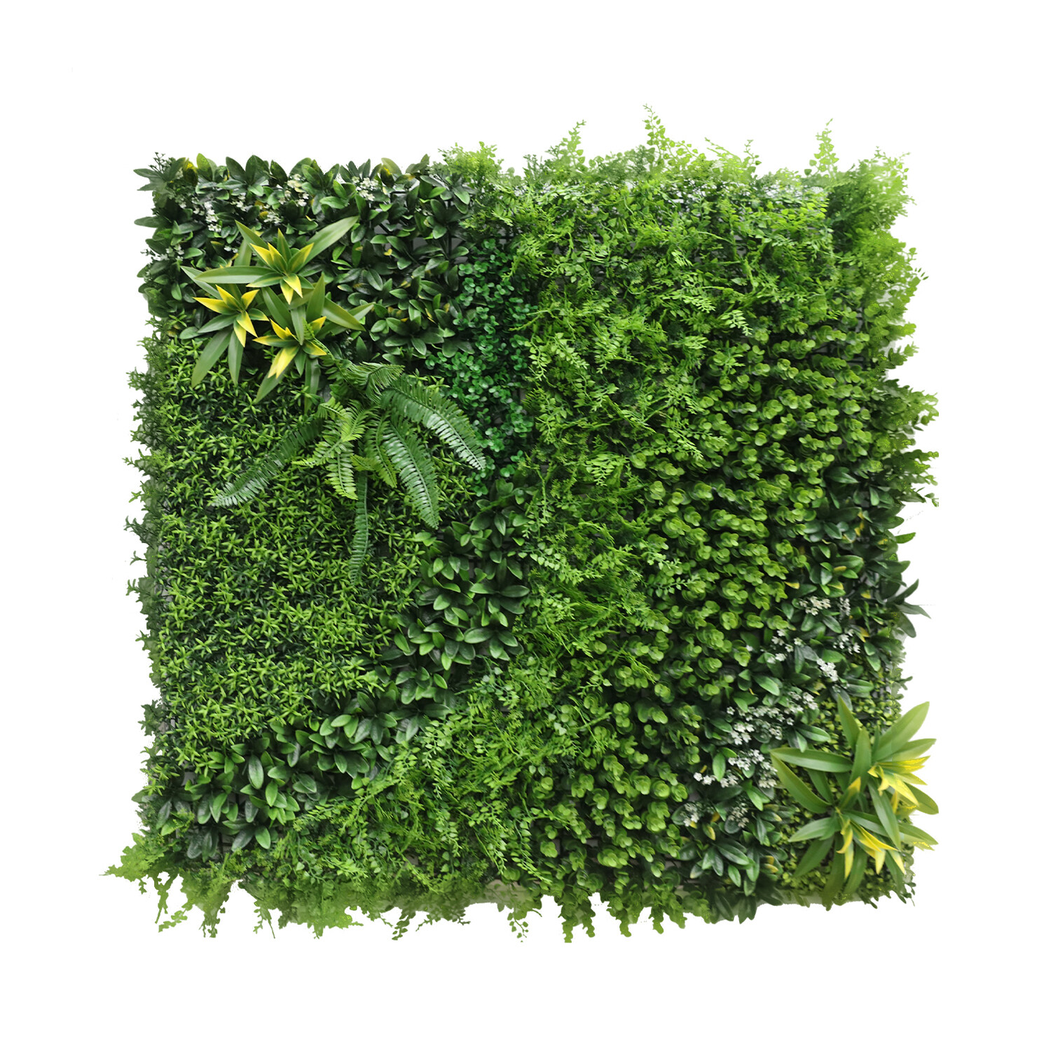 40 Inch 3D Artificial Boxwood Wall Hedge Mat Panels Outdoor Grass Fence Style#3