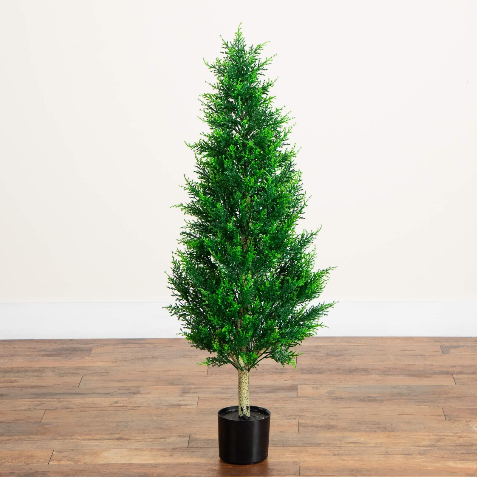 Nearly Natural 4ft UV Resistant Artificial Cypress Tower Tree (Indoor/Outdoor)