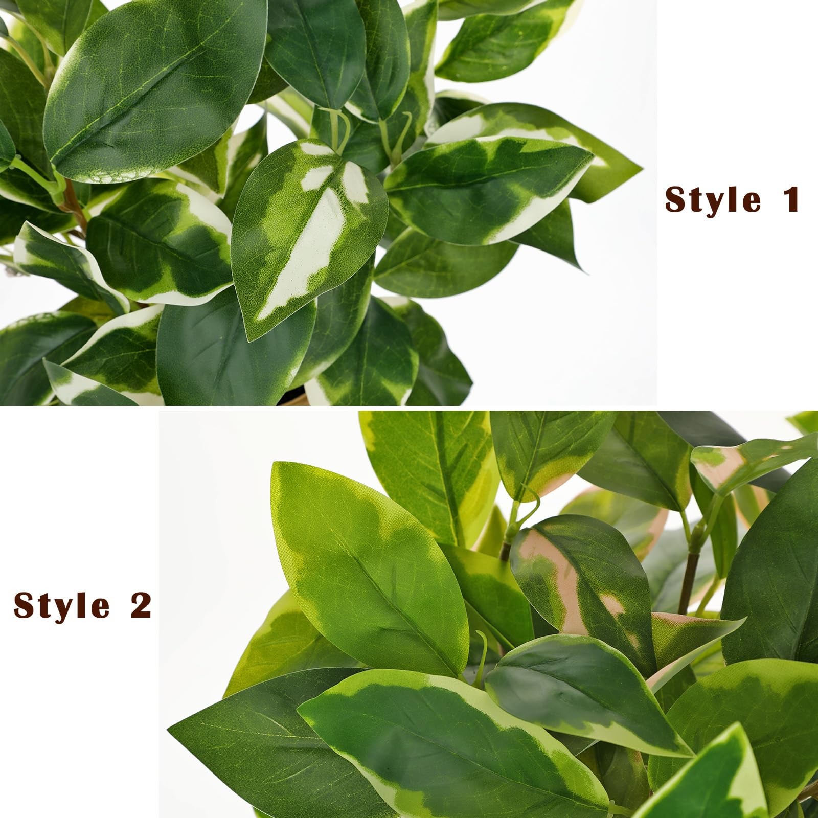 Small Artificial Pothos N Joy Potted Plant Gold Pots Office Desk Decor