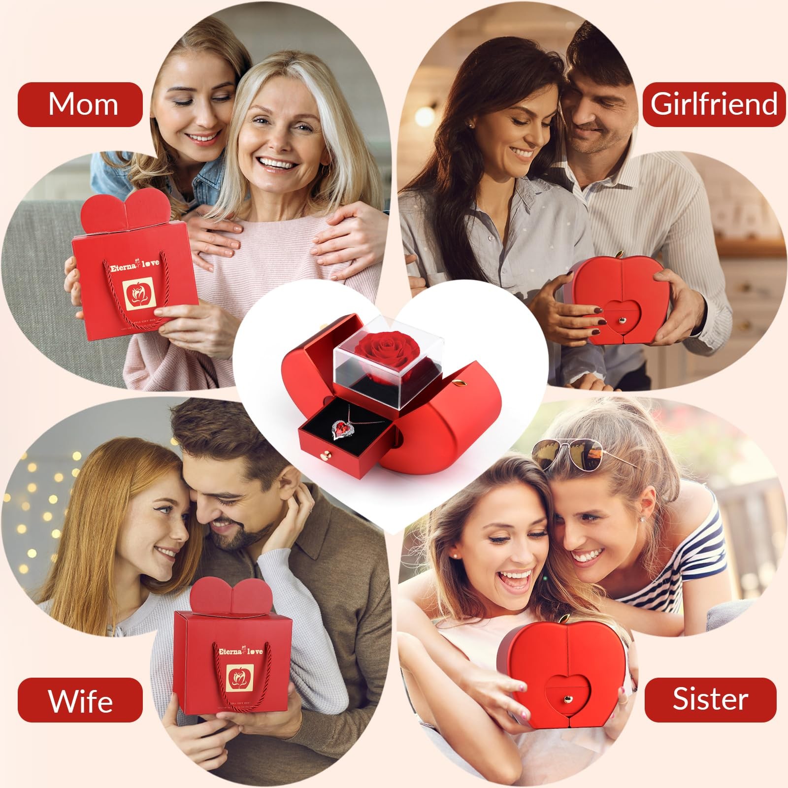 Valentines Day Gifts for Her. Mom, Wife – Romantic Gift from Husband Daughter..
