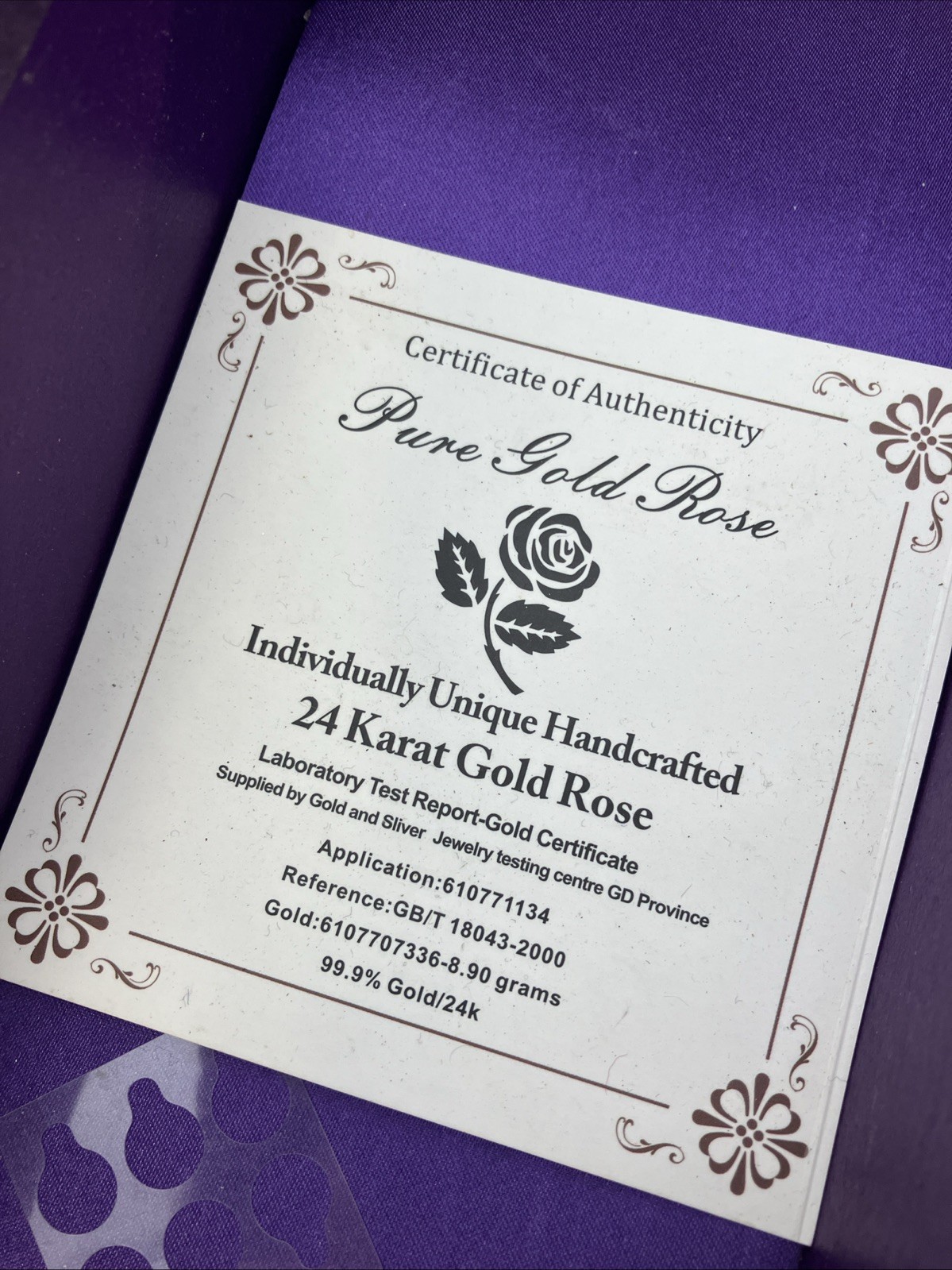 Gold Plated Real Rose 24K Dipped Flower Valentine’s Day Love Gifts For Her