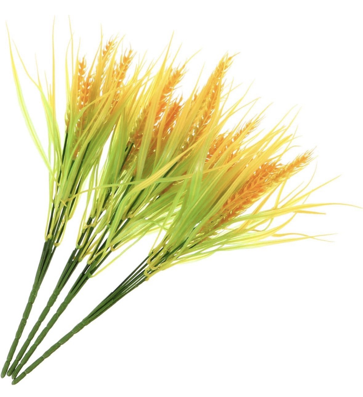 ABOOFAN 4 Pcs Artificial Wheat Stalks Realistic Simulated Wheat Ears, 14.56 inch