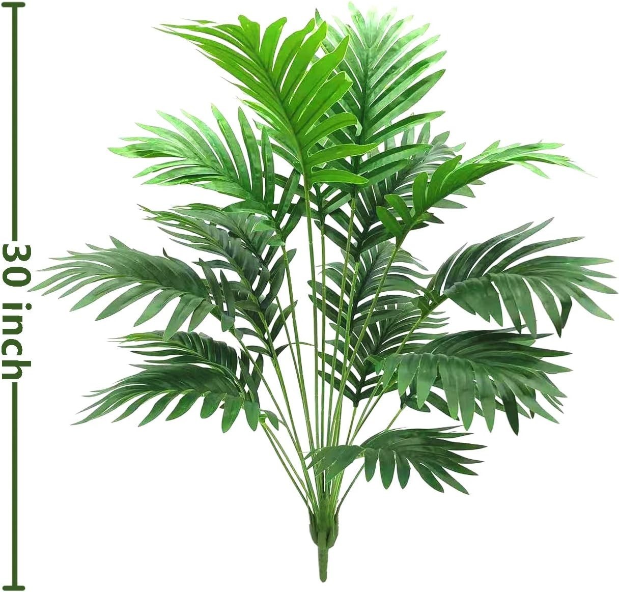 Chic 30″ Imitation Palm Fronds – Adjustable Fake Leaves for Any Space – 2 Pack