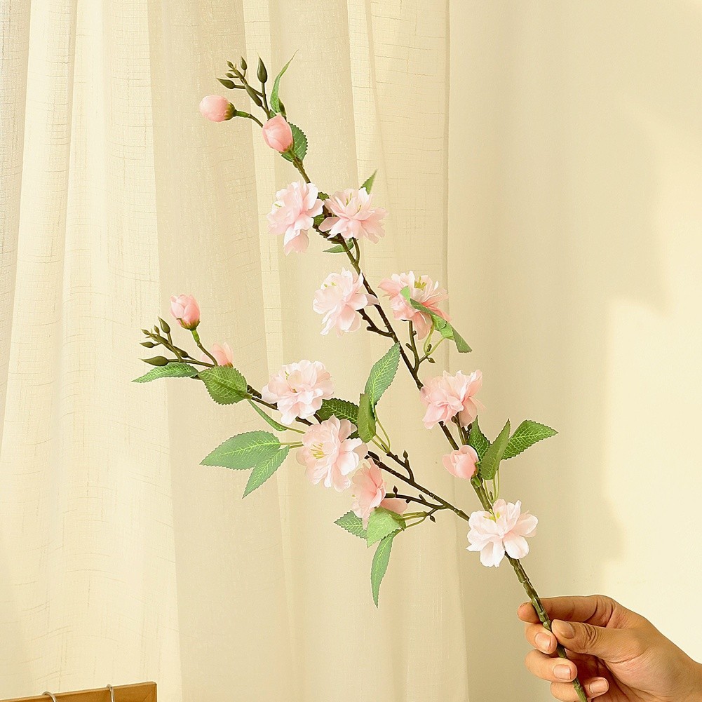 Artificial Camellia Flower 27.56in for Wedding Table Decor Outdoor Use