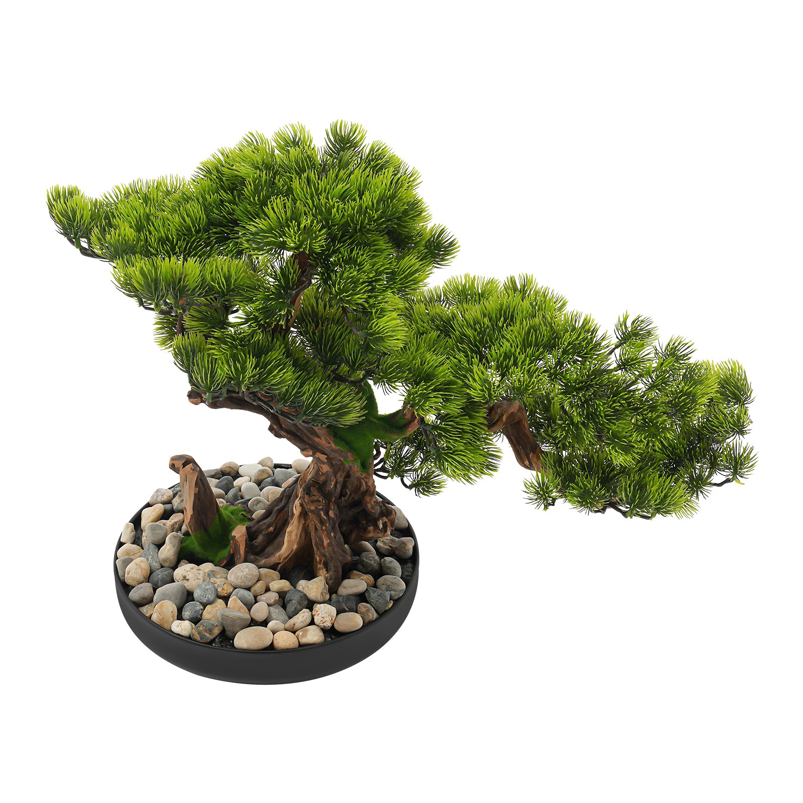 Desktop Artificial Bonsai Tree Artificial Bonsai Pine Tree Realistic Fake Plant